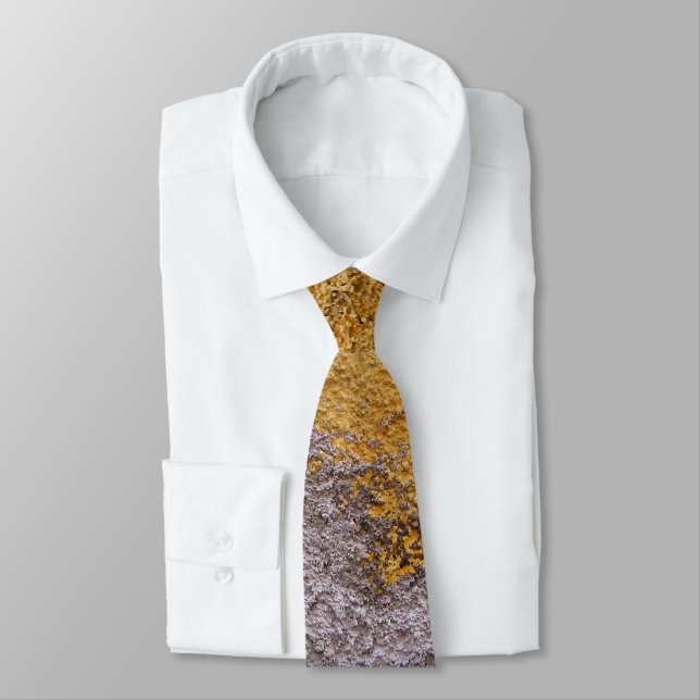 Rough Raw Beton Gray Yellow Construction Wall Tie (Tied)