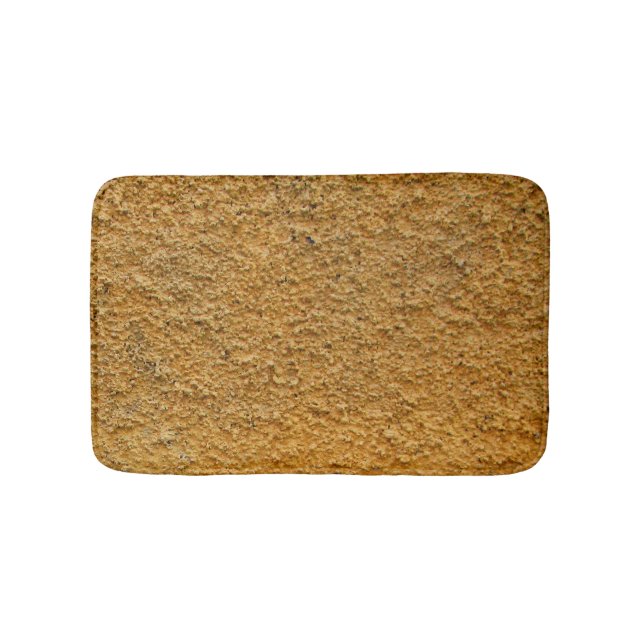 Rough Raw Beton Yellow Construction Wall Bath Mat (Front)