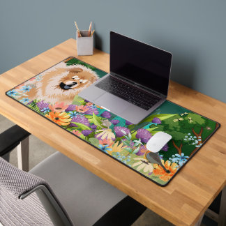 ROUGH RED  CHOW CHOW  Desk Mat