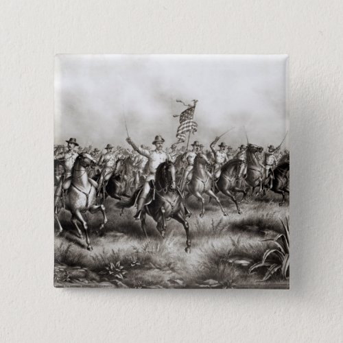 Rough Riders Colonel Theodore Roosevelt Pinback Button