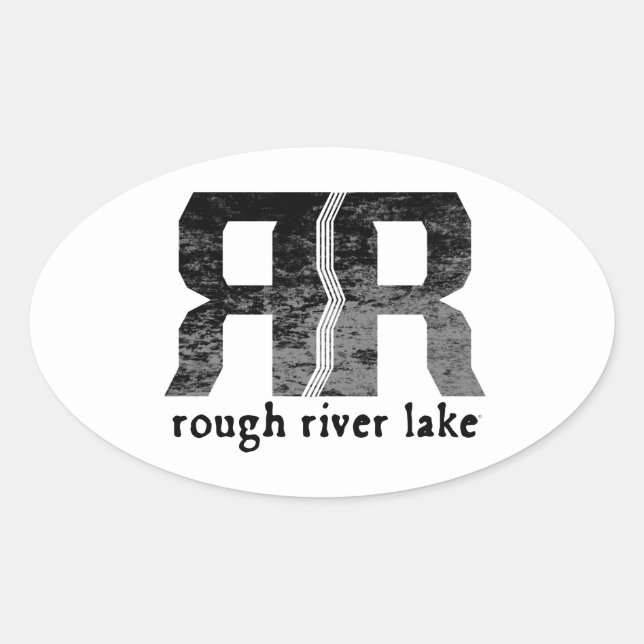 Rough River Lake Oval Sticker (Front)