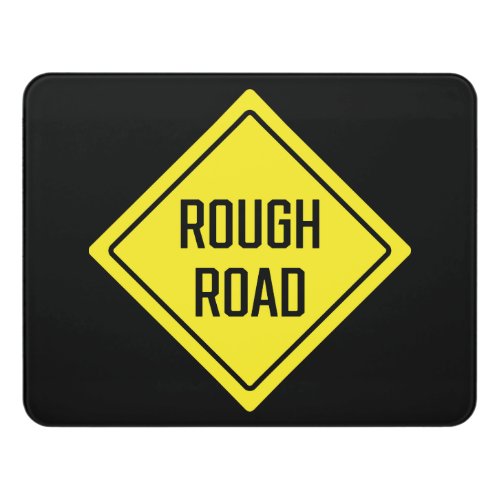 Rough Road Yellow Warning Sign  Modern Room Sign