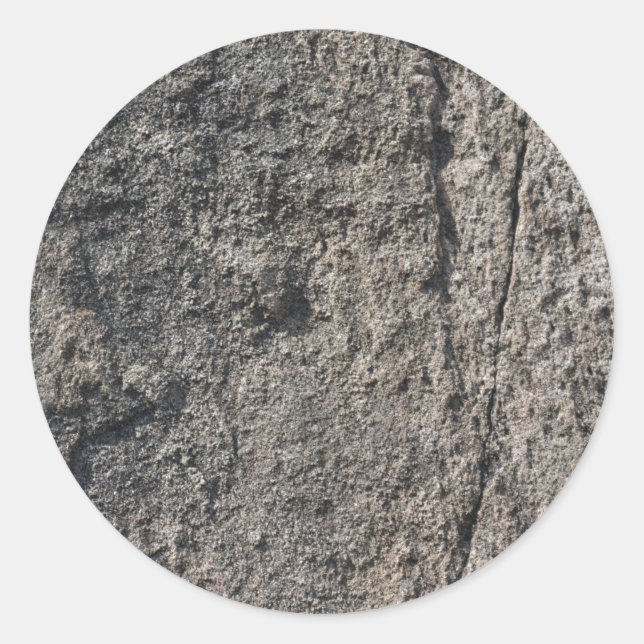 Rough Rocky Surface  Classic Round Sticker (Front)