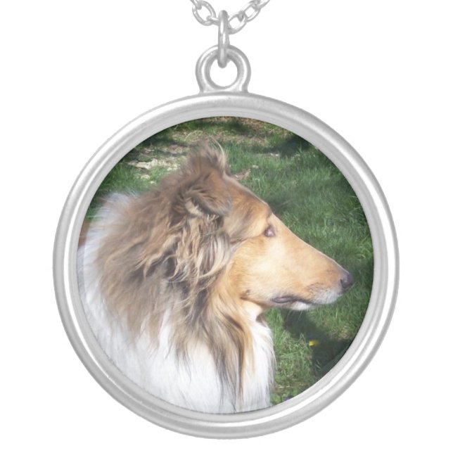 Rough Sable Collie Necklace (Front)