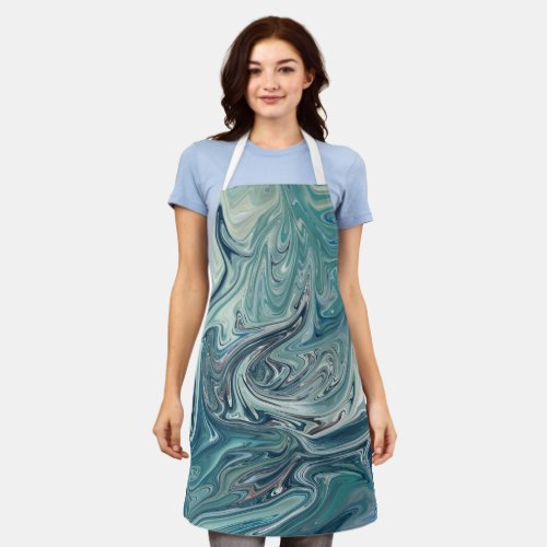 Rough sea  Best sea abstract painting Apron