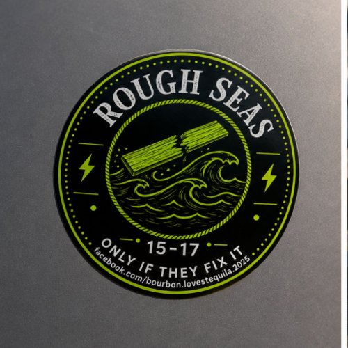 Rough Seas BLT Ratings Margarita Tier Classic Round Sticker