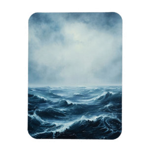 Rough Seas Ocean Waves Flexible Magnet