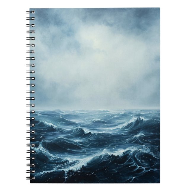 Rough Seas Ocean Waves Notebook (Front)