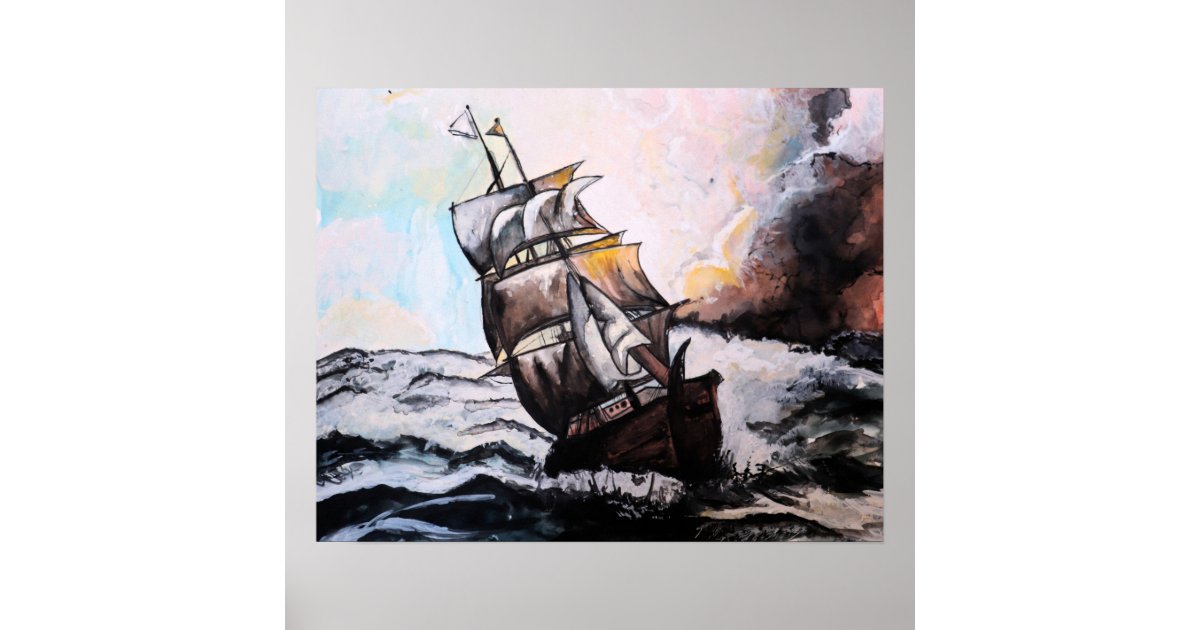 Rough Seas Poster Zazzle