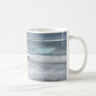 Rough Seascape with ice, iceland Coffee Mug