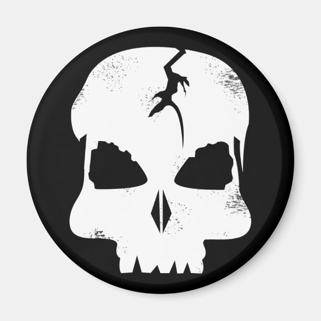 Rough Skull Captain Jack's Magnet (Front)