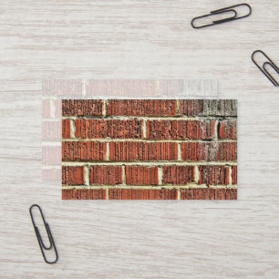 Rough Textured Chalky Brick Wall Business Card