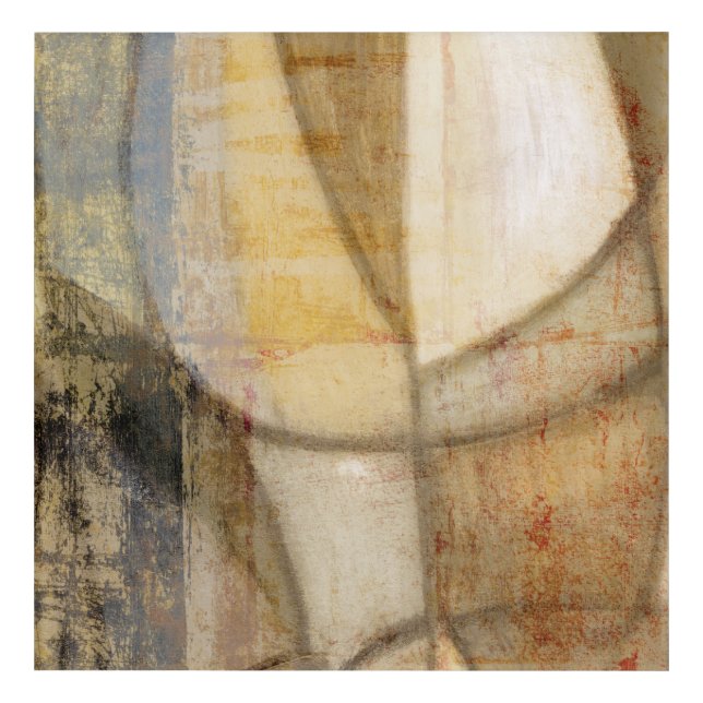 Rough Textured Earth Tone Painting Acrylic Print (Front)