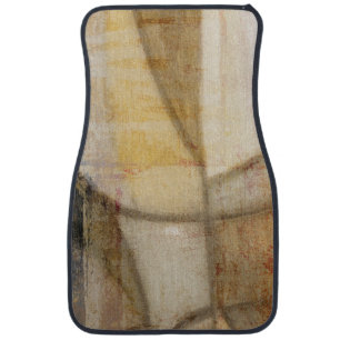 Rough Textured Earth Tone Painting Car Floor Mat