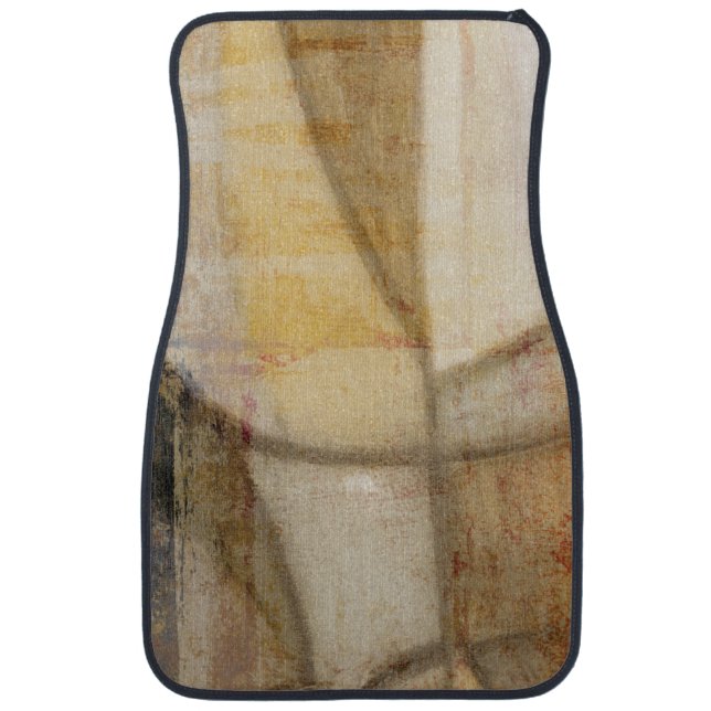 Rough Textured Earth Tone Painting Car Floor Mat (Front)