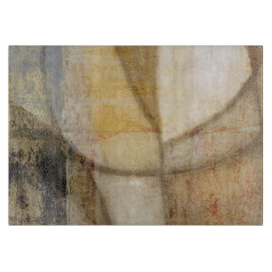 Rough Textured Earth Tone Painting Cutting Board