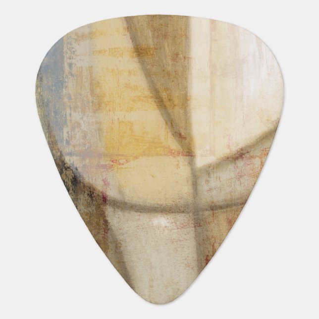 Rough Textured Earth Tone Painting Guitar Pick (Front)