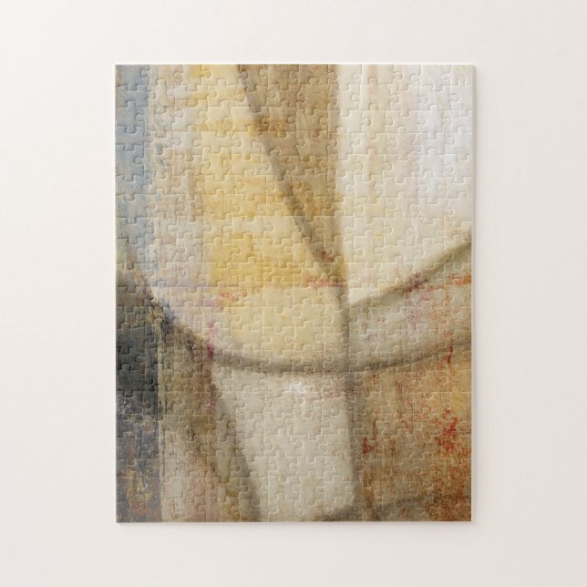 Rough Textured Earth Tone Painting Jigsaw Puzzle (Vertical)