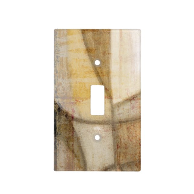 Rough Textured Earth Tone Painting Light Switch Cover (Front)