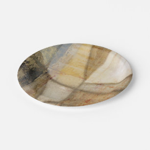 Rough Textured Earth Tone Painting Paper Plates