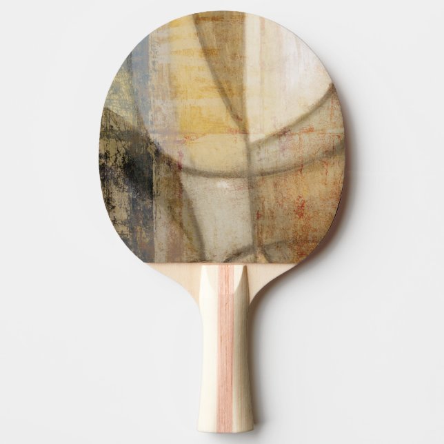 Rough Textured Earth Tone Painting Ping-Pong Paddle (Front)