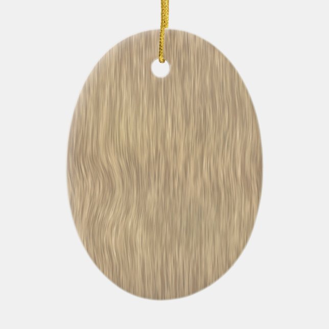 Rough Wood Grain Background - Green Ceramic Ornament (Front)