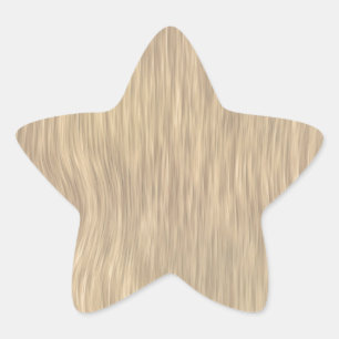Rough Wood Grain Background in Faded Color Star Sticker