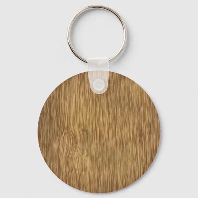Rough Wood Grain Background in Natural Color Keychain (Front)