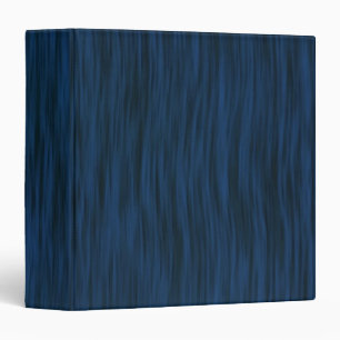 Rough Wood Grain Look Background Deep Blue 3 Ring Binder