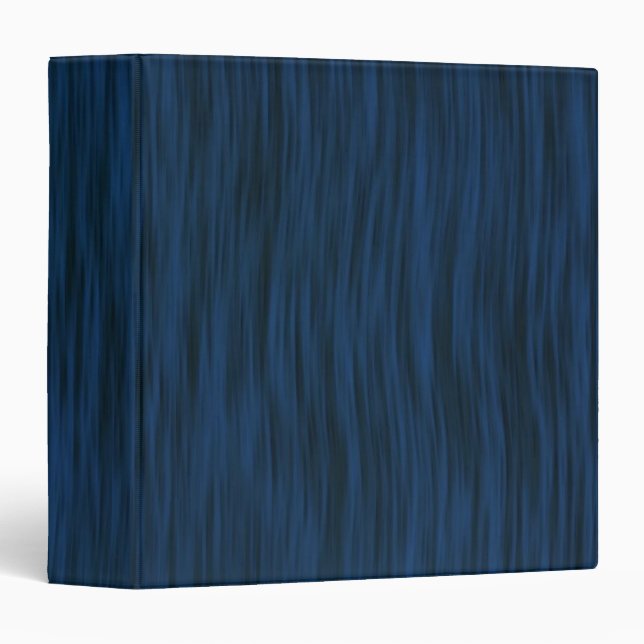 Rough Wood Grain Look Background Deep Blue 3 Ring Binder (Front/Spine)