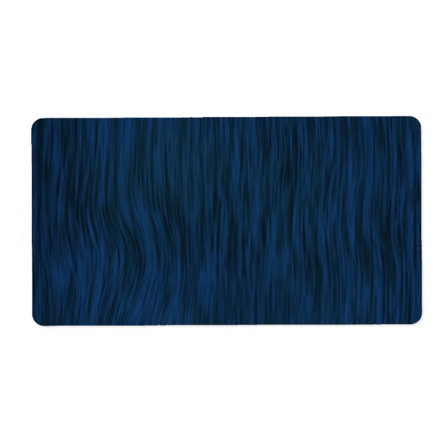 Rough Wood Grain Look Background Deep Blue Label (Front)