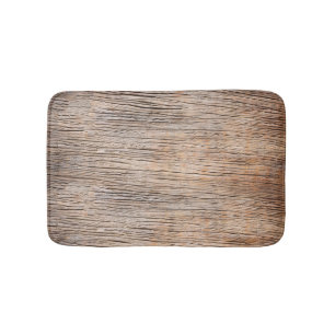 Rough Wooden Plank Bathroom Mat
