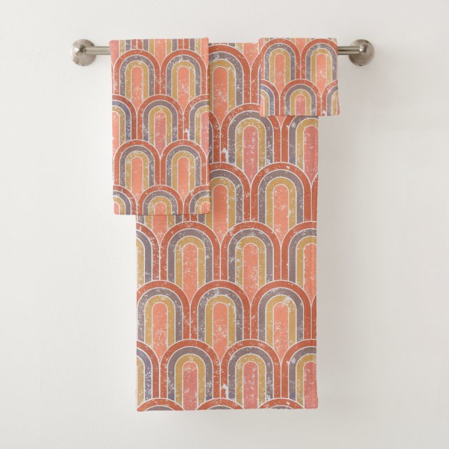 Roughed up Rainbows  Bath Towel Set (Insitu)