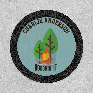 Roughin It - Camping Hiking Wilderness Patch