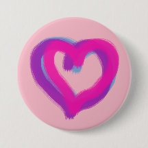 Roughly Drawn Hearts on Custom Pink Color