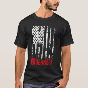 Roughneck American Flag Oilfield T-Shirt
