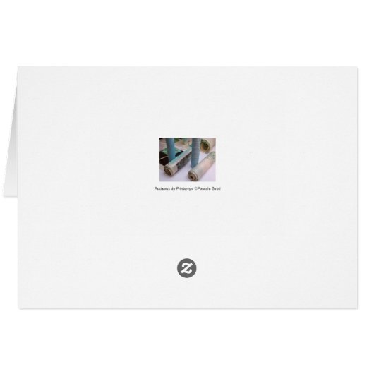 Rouleaux de printemps Spring Rolls Card (Back Horizontal)