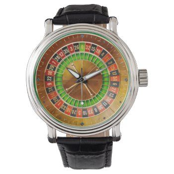 Roulette 1 Watch & Numeral Options by Ronspassionfordesign at Zazzle
