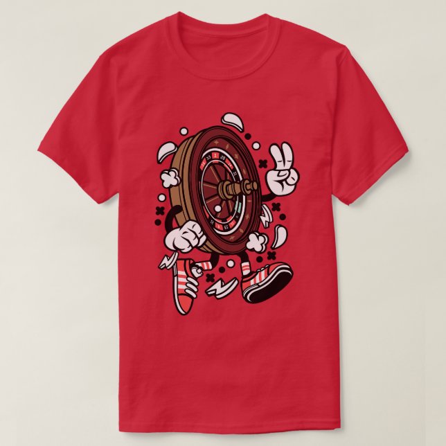 Roulette Casino Game T-Shirt (Design Front)