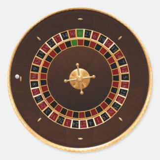 roulette classic round sticker
