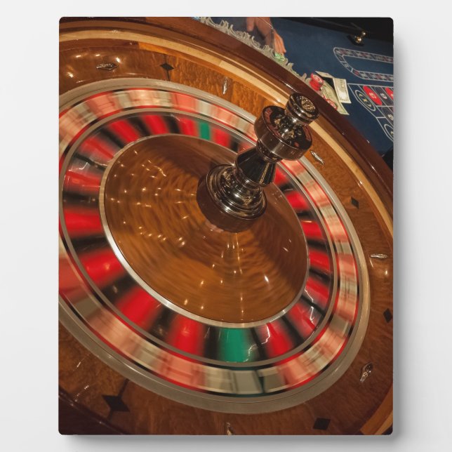 Roulette Game Money Casino Las Vegas Plaque (Front)