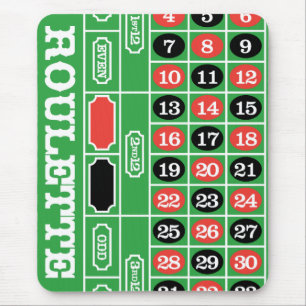 Roulette Table - Casino Gamble To Win Mouse Pad