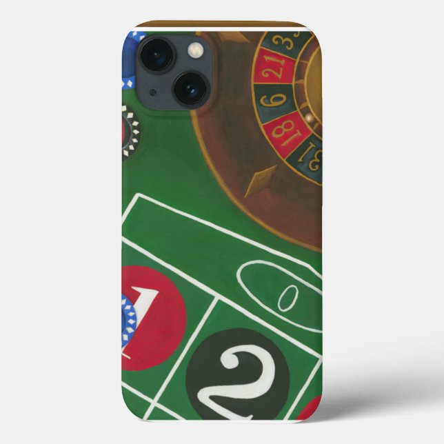 Roulette Table with Chips and Wheel Case-Mate iPhone Case (Back)