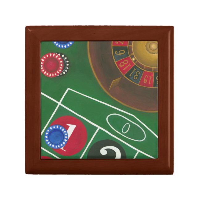 Roulette Table with Chips and Wheel Gift Box (Front)