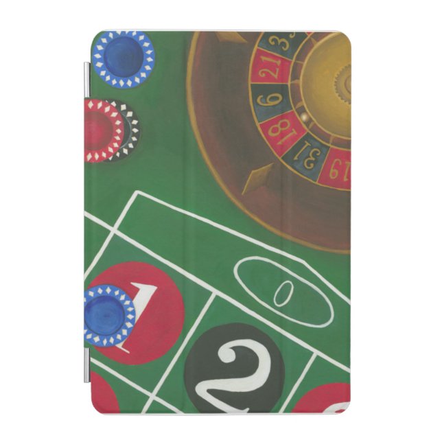 Roulette Table with Chips and Wheel iPad Mini Cover (Front)