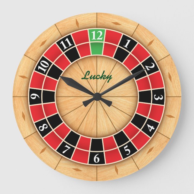 Roulette wall clock (Front)