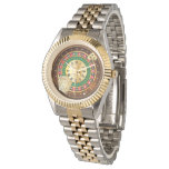 Roulette Wheel And Cards Two-tone Bracelet Watch at Zazzle