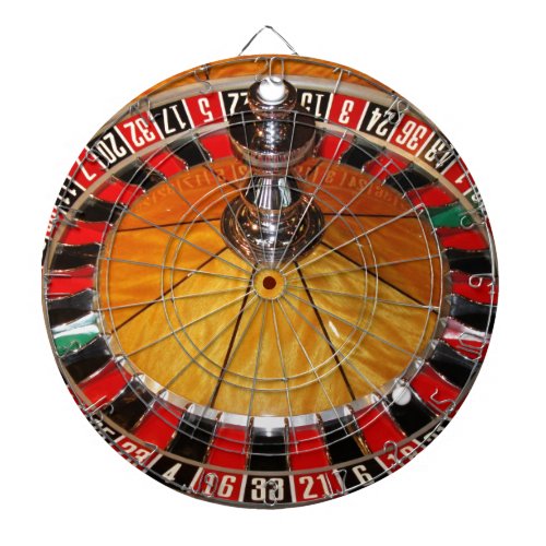 Roulette wheel casino games dartboard