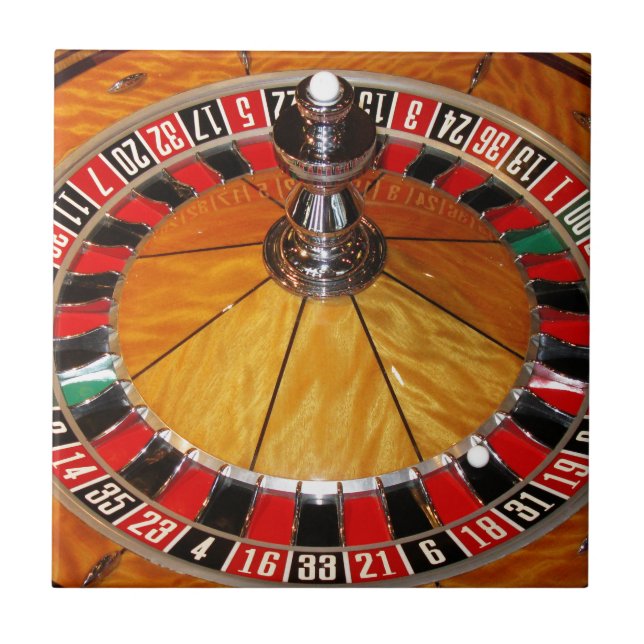 Roulette wheel casino games tile (Front)