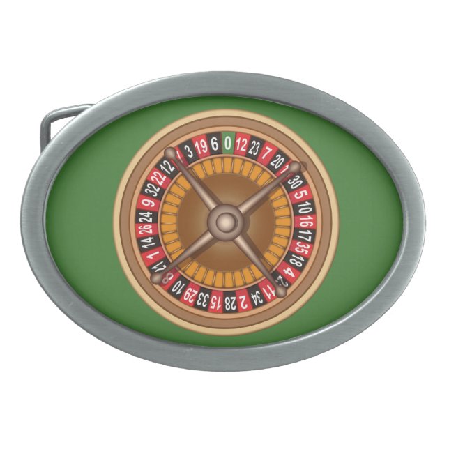 Roulette Wheel custom belt buckle (Front)
